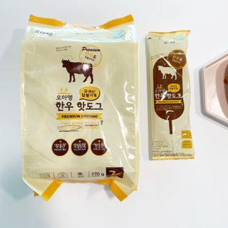 오마뎅 한우핫도그 — 5점을 준 리뷰어가 2021년 7월 올린 사용 사진