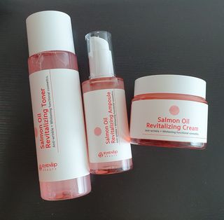 아이앤립 / EYENLIP 아이앤립 연어오일 리바이탈라이징 토너+앰플+크림 3종 세트 — 5점을 준 리뷰어가 2021년 7월 올린 사용 사진