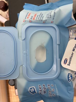 햅스 세균없는 주방 대형 2팩, HAPS sanitizer wipe — 5점을 준 리뷰어가 2022년 2월 올린 사용 사진