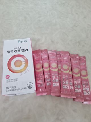 [인디닥터] 면역 생생 핑크 이뮨 젤리 — 5점을 준 리뷰어가 2022년 4월 올린 사용 사진
