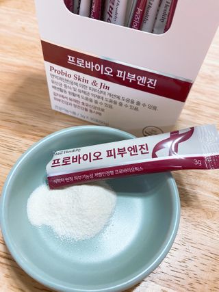 삼진제약 위시헬씨 [삼진제약] 위시헬씨 프로바이오 피부엔진 — 5점을 준 리뷰어가 2020년 12월 올린 사용 사진