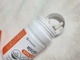 프리마인 성큼다가온 봄, 이너뷰티를 챙겨야 피부도 화사하게, 컨디션도 활기차게. 흡수율을 높인 고효율 비타민. — 4.5점을 준 리뷰어가 2022년 4월 올린 사용 사진