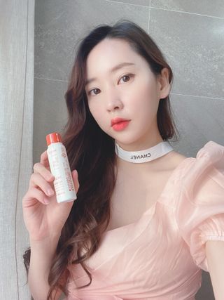 12월 15일 출시, 건강기능식품 브랜드 본리브 나 다운 시작 제품 3종 — 5점을 준 리뷰어가 2021년 2월 올린 사용 사진