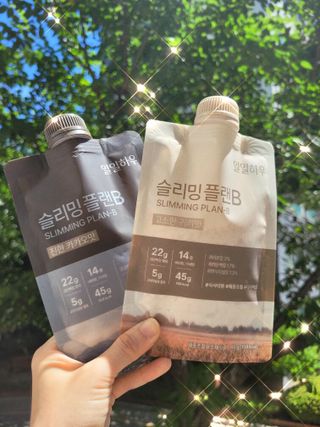 일일하우 슬리밍 플랜B 고소한 귀리맛, 진한 카카오맛 (체중조절식) — 5점을 준 리뷰어가 2023년 8월 올린 사용 사진