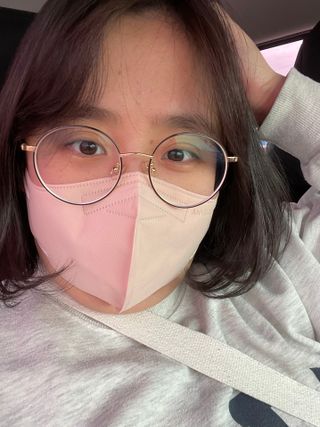 애니가드 셋업메베마스크 (대형 4컬러 + 중형 4컬러) — 5점을 준 리뷰어가 2022년 3월 올린 사용 사진