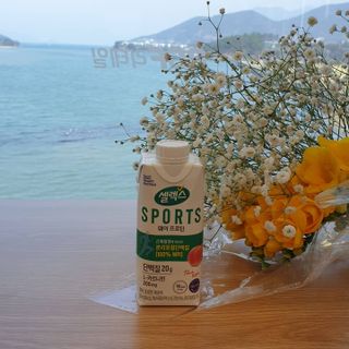 셀렉스스포츠 셀렉스 스포츠 웨이 프로틴 복숭아_ 330ml x 12팩 — 5점을 준 리뷰어가 2021년 3월 올린 사용 사진