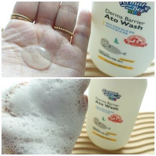 포멀비 키즈 더마베리어 아토 세트(크림 120ml+워시 300ml+스틱밤 18g) — 5점을 준 리뷰어가 2023년 11월 올린 사용 사진