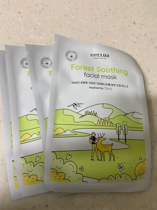 세뚜아(Cettua) 나우[세뚜아] 포레스트 수딩 마스크 Cettual Forest  Soothing Mask 4매 — 5점을 준 리뷰어가 2024년 3월 올린 사용 사진