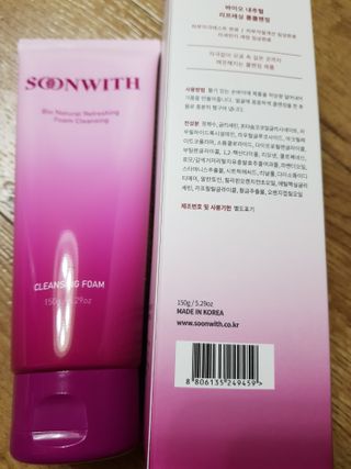 SOONWITH 바이오 내추럴 리프레싱 폼클렌징 — 4점을 준 리뷰어가 2021년 5월 올린 사용 사진