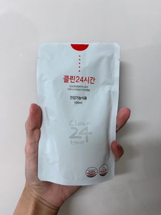 클린24시간 1BOX(5포) + 전용보틀(500ml) — 4점을 준 리뷰어가 2022년 8월 올린 사용 사진