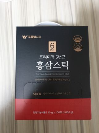 [푸름웰니스] 프리미엄 6년근 홍삼스틱 3mg x 100포 — 5점을 준 리뷰어가 2022년 3월 올린 사용 사진