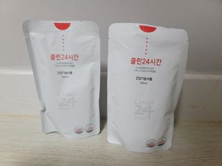클린24시간 1BOX(5포) + 전용보틀(500ml) — 5점을 준 리뷰어가 2022년 10월 올린 사용 사진