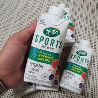 셀렉스스포츠 셀렉스 스포츠 웨이 프로틴 복숭아_ 330ml x 12팩 — 5점을 준 리뷰어가 2021년 7월 올린 사용 사진