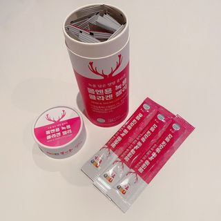 [몸엔용] 녹용 담은 탱탱 콜라겐 녹용 콜라겐 젤리 15g x 20포 — 3.5점을 준 리뷰어가 2022년 4월 올린 사용 사진
