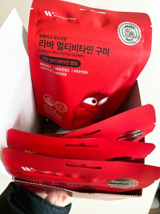 [푸름웰니스] 라바 멀티비타민 구미 36g — 5점을 준 리뷰어가 2022년 1월 올린 사용 사진