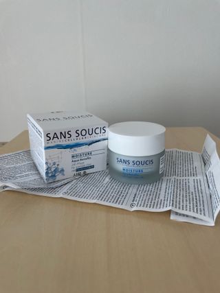 산수시 아쿠아 베네핏 24h 수부지 물광 속건조 수분크림 50ml — 5점을 준 리뷰어가 2021년 8월 올린 사용 사진