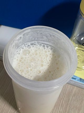 프로티원 단백질쉐이크 곡물맛 2주분 1통+보틀 — 5점을 준 리뷰어가 2021년 4월 올린 사용 사진