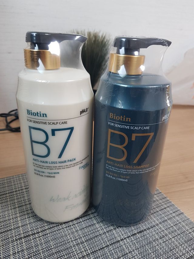 [포레스트스토리] B7 안티 헤어로스 샴푸1,000ml + 헤어팩 1,000ml 리뷰 사진