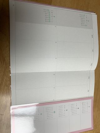 리훈 2023년 아이라이크 모눈 다이어리 미니달력 세트 — 5점을 준 리뷰어가 2022년 11월 올린 사용 사진