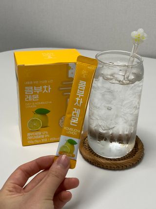 참앤들황토농원 7가지 맛! 탄산 톡톡! 스파클링! 데이앤 콤부차 7종 10포 1박스씩 ★총 7박스★ — 5점을 준 리뷰어가 2023년 2월 올린 사용 사진