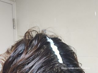 닥터시드 티트리 앤 라임 비건 지성케어 쿨 탈모 캡슐 트리트먼트 두피 팩 — 5점을 준 리뷰어가 2024년 6월 올린 사용 사진