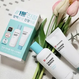 리더스코스메틱 리더스 카밍 바이오틱스 #1등 진정 기획세트 [에센스 워터150ml + 크림 마스크80ml] — 5점을 준 리뷰어가 2022년 10월 올린 사용 사진