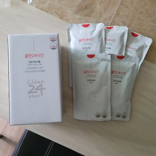 클린24시간 1BOX(5포) + 전용보틀(500ml) — 5점을 준 리뷰어가 2022년 10월 올린 사용 사진