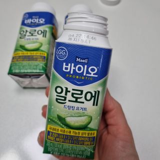 LIVE 매일바이오 알로에 드링킹 요거트 — 4점을 준 리뷰어가 2022년 4월 올린 사용 사진