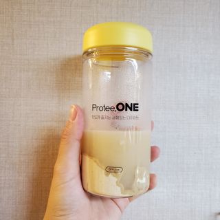 프로티원 단백질쉐이크 곡물맛 2주분 1통+보틀 — 3점을 준 리뷰어가 2021년 4월 올린 사용 사진