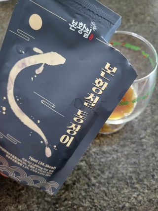 [비린내 완벽제거] 본황칠 통장어 국내산 장어즙 아르기닌 2800mg 장어즙효능 기력보강 — 5점을 준 리뷰어가 2022년 7월 올린 사용 사진