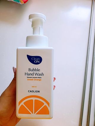 카오리온코스메틱스 클린온 버블 핸드 워시 500ml — 5점을 준 리뷰어가 2021년 8월 올린 사용 사진