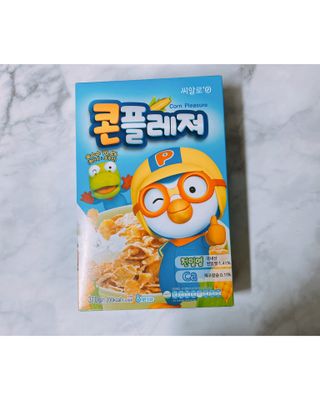 씨알푸드 뽀로로 시리얼 3종 — 4점을 준 리뷰어가 2022년 2월 올린 사용 사진
