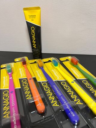 [지오클린] 안나지오 구취케어  기능성 치약 칫솔 세트 (칫솔 5 개+치약 100g 1 개 ) — 5점을 준 리뷰어가 2022년 7월 올린 사용 사진