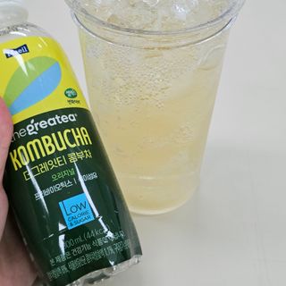 더그레잇티 콤부차 [매일유업] 더그레잇티 44kcal 콤부차 300ml *12개입 (오리지널 6개+베리리치 6개) — 4점을 준 리뷰어가 2023년 7월 올린 사용 사진