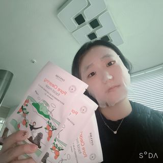 세뚜아(Cettua) 나우[세뚜아] 포어 클리어링 마스크 Cettua Pore Clearing facial mask 4매 — 4점을 준 리뷰어가 2024년 2월 올린 사용 사진