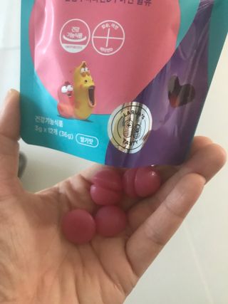 [푸름웰니스] 라바 쑥쑥구미 36g — 5점을 준 리뷰어가 2021년 12월 올린 사용 사진