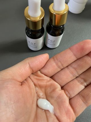 랑팡 EGF+FGF 10ppm 리포좀 앰플 원액 10ml — 5점을 준 리뷰어가 2021년 9월 올린 사용 사진
