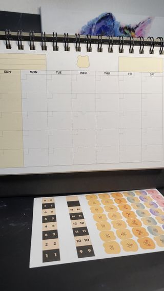 리훈 곰부 세우는 체크리스트 위클리 탁상 플래너 주간 일주일 계획표 — 5점을 준 리뷰어가 2023년 2월 올린 사용 사진