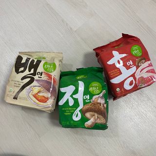 [풀무원] 자연은맛있다 정면, 백면, 홍면  세트 — 4점을 준 리뷰어가 2021년 4월 올린 사용 사진