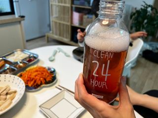 클린24시간 1BOX(5포) + 전용보틀(500ml) — 5점을 준 리뷰어가 2023년 1월 올린 사용 사진