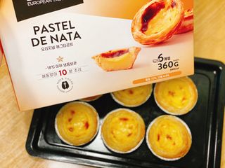 디앙뜨 포르투갈 에그타르트 오리지널 맛+패션후르츠 맛 중 택1 — 4점을 준 리뷰어가 2021년 7월 올린 사용 사진