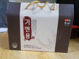 [몸엔용] 무더운 날씨에 국산녹용 기엔용으로 몸보신 50ml x 30포 — 5점을 준 리뷰어가 2021년 6월 올린 사용 사진