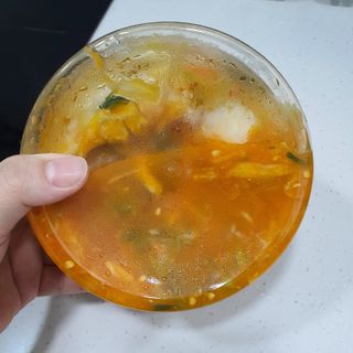 셰프애찬 단호박 백김치 1kg — 5점을 준 리뷰어가 2022년 10월 올린 사용 사진
