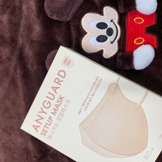 애니가드 셋업마스크 4컬러 각 10매입 [크리미베이지, 캐시미어로즈, 초콜렛브라운, 미드나잇네이비] — 5점을 준 리뷰어가 2022년 2월 올린 사용 사진