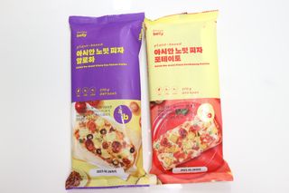 브라잇벨리 비건피자 [노밋피자알로하 & 노밋피자포테이토] 2가지맛 — 3.5점을 준 리뷰어가 2022년 7월 올린 사용 사진
