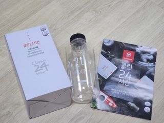클린24시간 1BOX(5포) + 전용보틀(500ml) — 5점을 준 리뷰어가 2022년 12월 올린 사용 사진