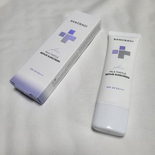 바노바기 코스메틱 바노바기 밀크씨슬 리페어 시카 선스크린 플러스 50ml — 5점을 준 리뷰어가 2023년 3월 올린 사용 사진