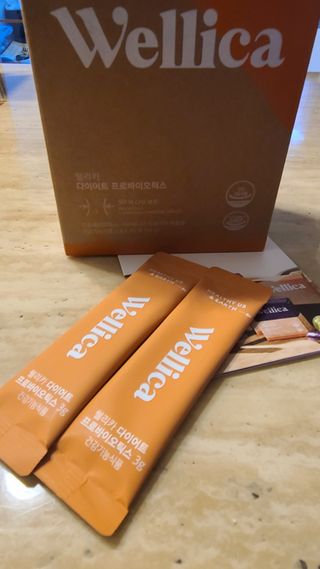 웰리카 다이어트 프로바이오틱스 — 5점을 준 리뷰어가 2021년 2월 올린 사용 사진