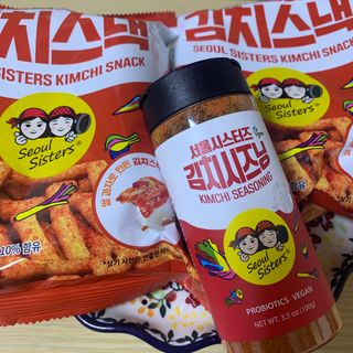[서울시스터즈] 김치시즈닝 국내 최초 뿌려먹는 김치파우더 100g 1개+ 신제품 김치스낵 90g 2개 — 4점을 준 리뷰어가 2021년 8월 올린 사용 사진