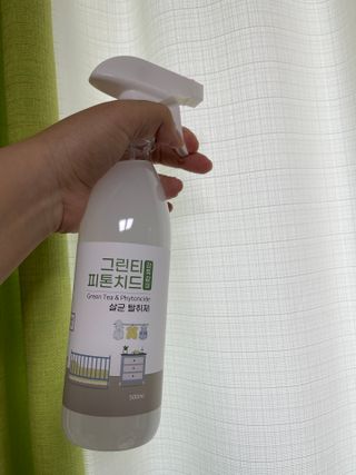 [엠메이데이] 그린티 피톤치드 감쪽같이 500ml + 손소독액 50ml — 4.5점을 준 리뷰어가 2022년 2월 올린 사용 사진